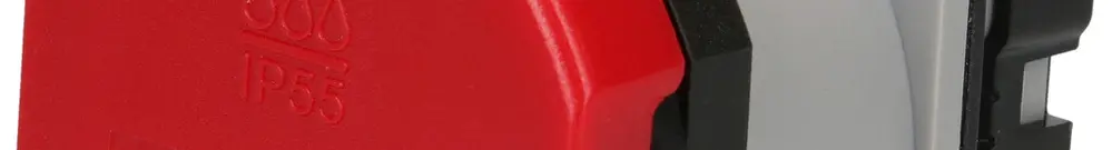 Prise INC MAX HAURI 1× norme suisse type 15 10A 400V 50×66×64mm IP55 rouge 