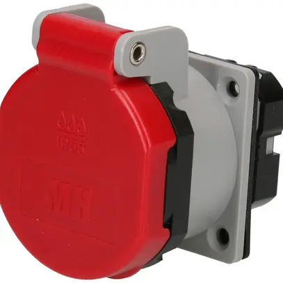 Prise INC MAX HAURI 1× norme suisse type 15 10A 400V 50×66×64mm IP55 rouge 