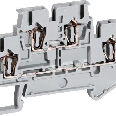 Morsetto 0.08…4mm² raccordo a molla grigio 