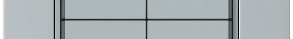 Pulsante KNX INC KPR 8×tasti 8×punti azionamento LED grigio 
