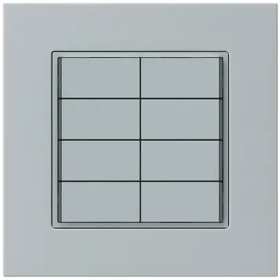 Pulsante KNX INC KPR 8×tasti 8×punti azionamento LED grigio 