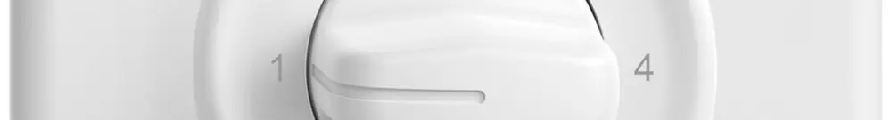 UP-Drehschalter STANDARDdue m.Drehgriff 5 Stuf.1P 1-2-3-4-5 T=60mm ws 