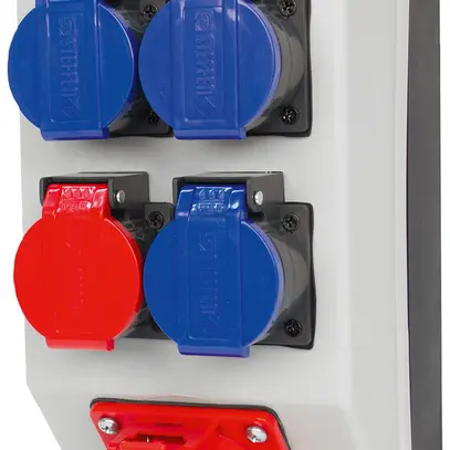 Distributore corente Steffen T23 senza cavo 3×T23, 1×T25, 1×CEE16/5 