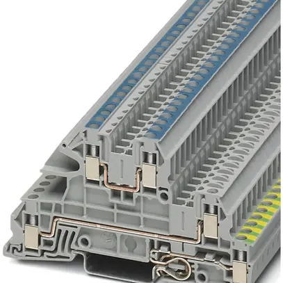 Borne d'installation 0.2…4mm² L/N/PE raccordement à vis gris 