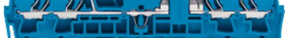Morsetto sezionatore di misura WAGO TopJob-S 4L 2.5mm² blu 