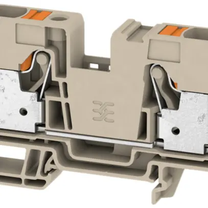 Borne de passage Weidmüller A2C PUSH IN 2×16mm² TS35 beige 