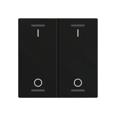 Wippe MDT BE-TAL60W216.B1 1T/4B f.Sensortasten schwarz matt "I/O" 