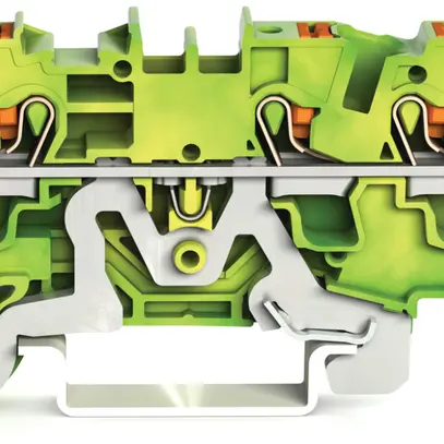 Borne de protection WAGO TOPJOB-S 4mm² 3L vert/jaune série 2204 