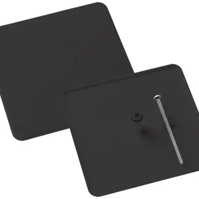 Couvercle à broches HSB 130×130mm Design Sdue grandeur 2/3 noir sans halogène 