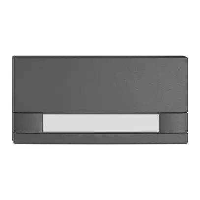 Pulsante 1/2 EDIZIO.liv KNX e UNI c.SNAPFIX® s.LED c.targhetta com.2T grs 