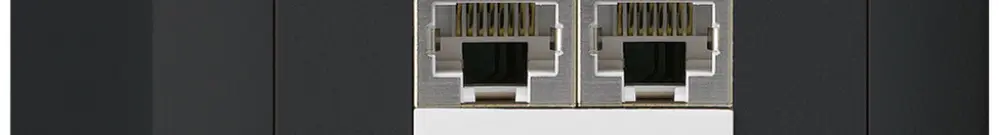 AP-Dose kallysto 2×RJ45s getrennt schwarz 