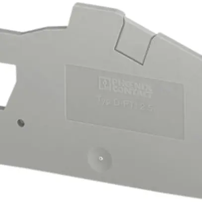 Piastra terminale Phoenix Contact D-PTI 2.5, 59.5×35.3×2.2mm, gris 