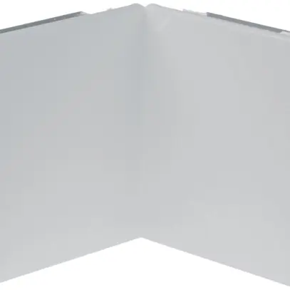 Blenda per angolo interno 80mm grigio chiaro 