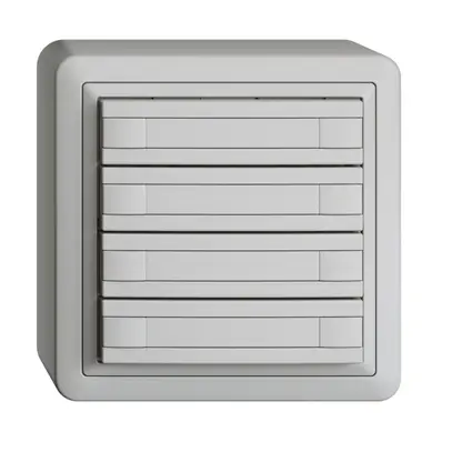 Pulsante KNX RGB AP EDUE, 250mW, s.LED, carta, 4×pulsante, com.2×tasti, grc 