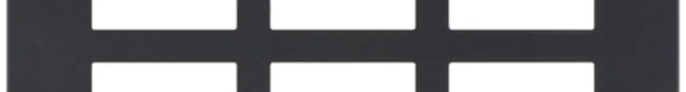 Intestazione INC Legrand Arteor 2×3, orizzontale, graphite 