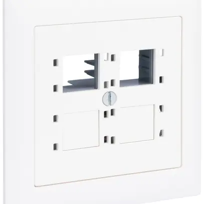 EB-Montageset R&M gerade für 4×RJ45 Kat.6A 86×80mm weiss 