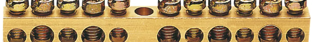 Sbarretta con morsetti Hager 5×16/6×10mm² ottone 