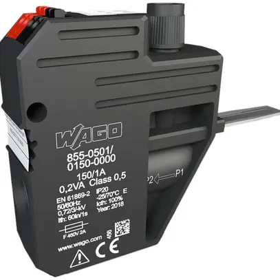 Rilevatore di tensione e corrente WAGO 50 mm² 150A/1A 0.2VA protetto 