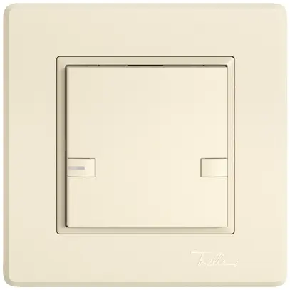 Poussoir KNX RGB ENC EDIZIO.liv SNAPFIX® capteur temp.RGB-LED 1× comm.2T cr 