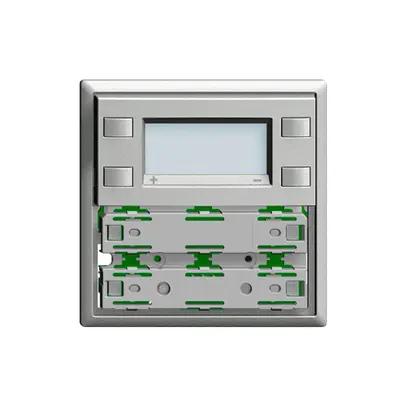 Plaque frontale RTH KNX 1…4×EDIZIOdue silver, avec LED RGB 