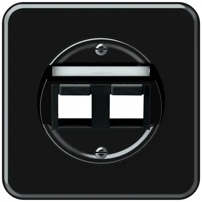 Kit de montage ENC origin oblique 2×Keystone 92×92mm noir 