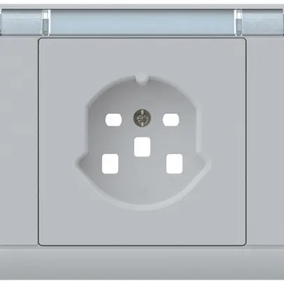 Kit frontal INC kallysto, pour prise INC 1×T25, a.porte-étiquette, gris clair 