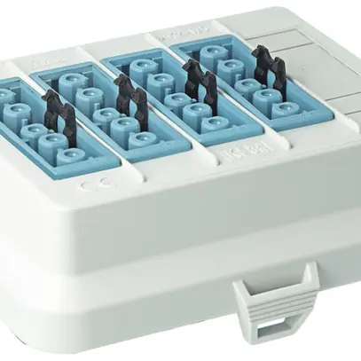 Pièce frontale AGRO AT6504, pour AK2, 4×GST18 5P DALI bleu, 125×100mm 