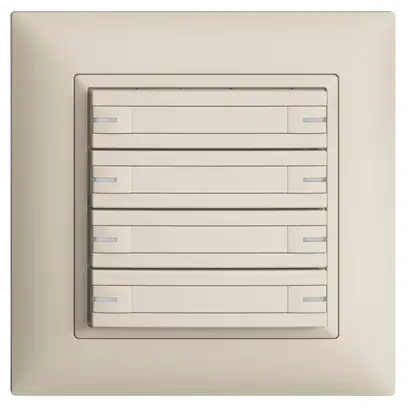 Pulsante KNX RGB INC EDUE FMI, 250mW, c.LED RGB, carta, 8×pulsante, 1×tasto, cr 