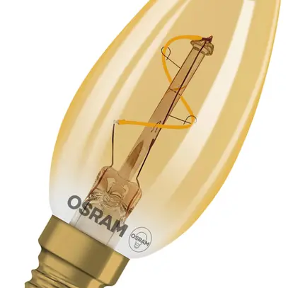 Lampada LED LEDVANCE Vintage 1906 E14 1.8W 30lm 822 B10.5 oro Ø35×97mm 