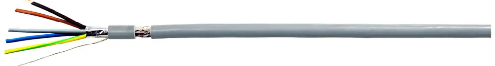 Cavo di comando 5×6mm² 3LNPE schermato senza alogeno, grigio 