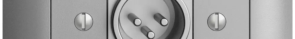 Prise ENC XLR avec fiche EDIZIOdue silver 