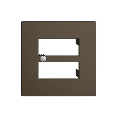 Placca frontale 4×RJ45 coffee EDIZIOdue R&M swissline 