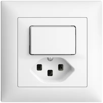 Comb. lum. INC A-R/1L+T23 bianco, contr. EDIZIOdue con LED blu 