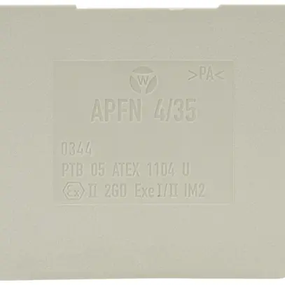 Parete d'estremità Wieland APFN, per morsetti di giunzione WKFN 4…, 51mm, grigio 