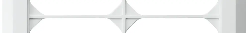 Telaio di copertura INC kallysto.line 2×2 bianco 152×152mm 