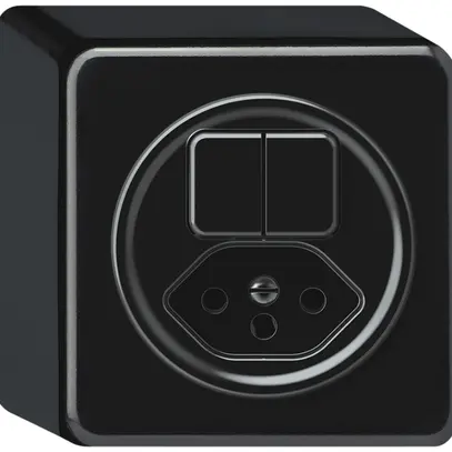 Combinazione AP origin sch 1 (3+3) + 1×tipo 13 nero 