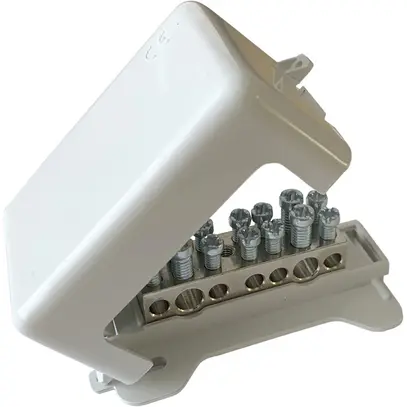 Scatola compensazione di potenziale Flury PA 35 per 5×10/2×25mm²/5×Ø4/2×Ø6mm 