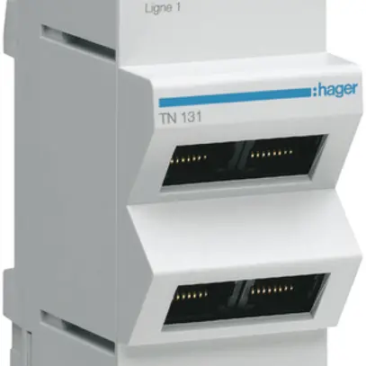Panneau patch 1×4RJ45 pour VDI téléphone analogique 