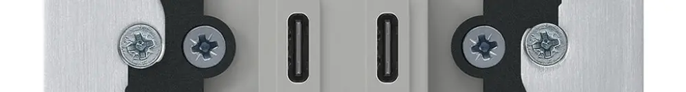 Presa di carica USB INC Hager C-C 20W 5V 77×77mm alluminio 