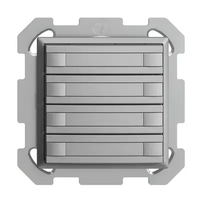 Poussoir KNX RGB ENC EDUE, 250mW, s.LED, papier, 4×poussoir, comm.2×touches, si 