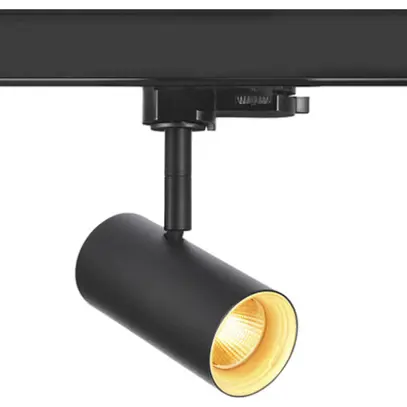 Projecteur LED SLV NOBLO SPOT PHASE 6W 740lm 927 32° VAR 3ph Ø50mm noir 
