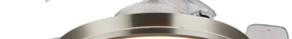 Lampada sospesa LED Atlas 28/35W 4500lm 827/840/850 diretto nichel ventilatore 