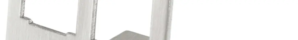 Adattatore per guida DIN VALUE per 2 moduli Keystone lamiera d'acciaio 