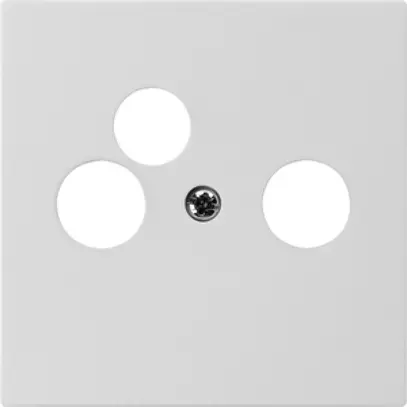 Plaque frontale kallysto beige pour R/TV-NET 60×60mm 