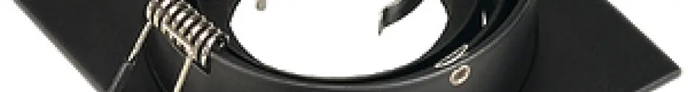Downlight INC SLV NEW TRIA, GU10 50W carré IP20 noir mat 