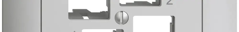Kit de montage ENC Edue FMI EASYNET S-One, 4×RJ45, sortie droite, gris clair 