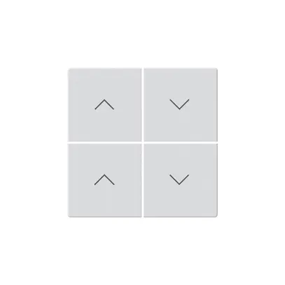 Faccia pulsante per tapparelle KNX Hager BA kallysto Z quadruplo bianco 