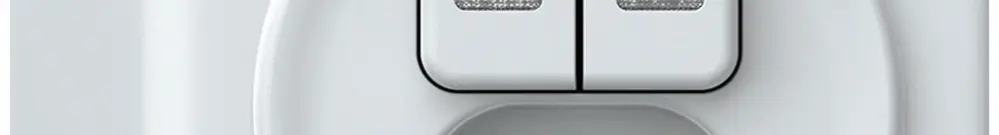 AP-Kombination origin 2×Tasten 2×bel.2CO+T13 1P 0<1 10A 230V 88×88×54mm weiss 