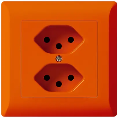 Presa INC 2×tipo 13 Hager kallysto.line arancione 