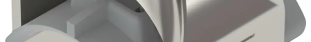 Brida rapida BET 2056 piede a N materia sintetica 22…28mm 1×cavo A2 1.4301 